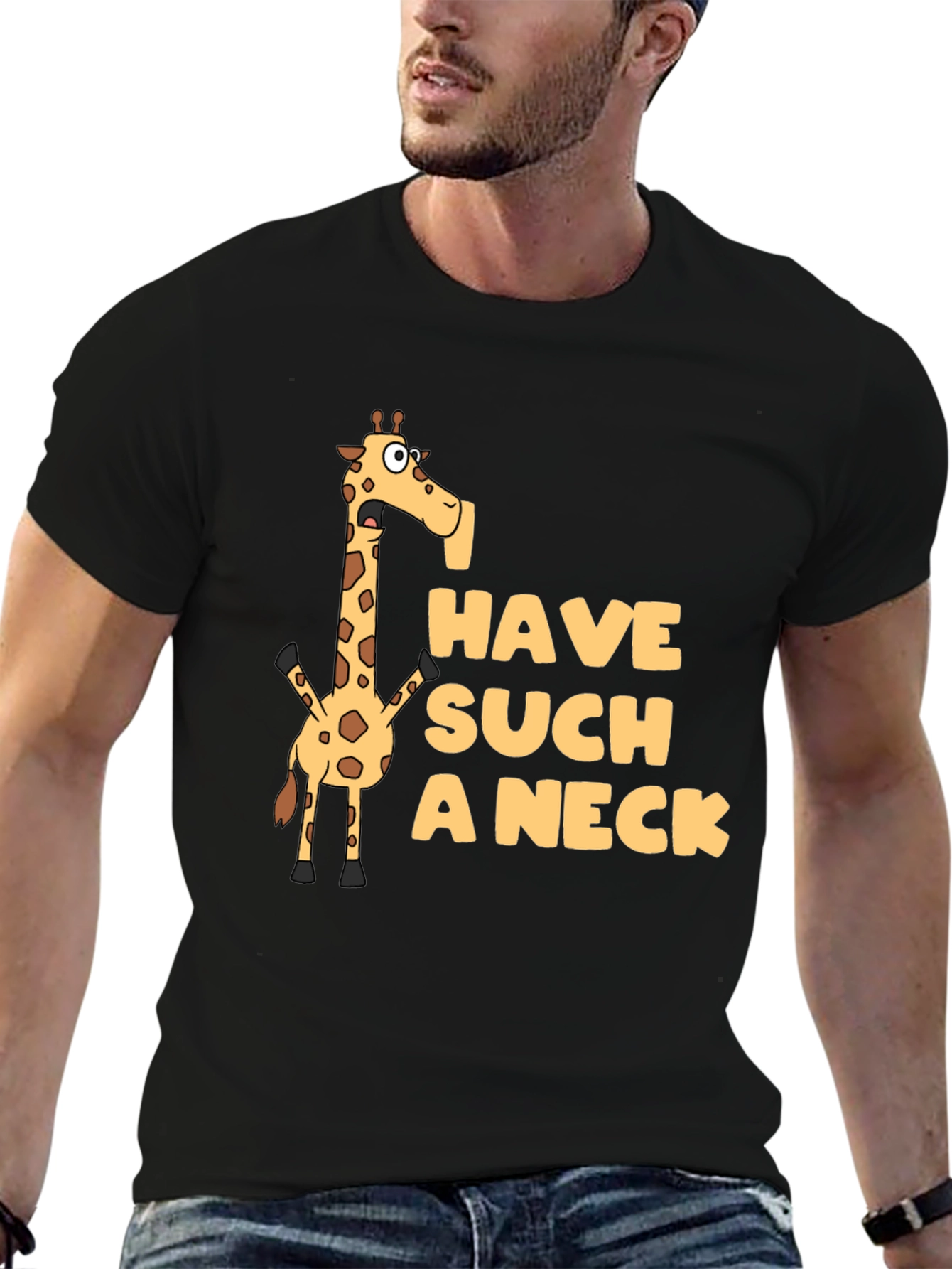 Funny Giraffe Have Such a Neck Graphic Tee