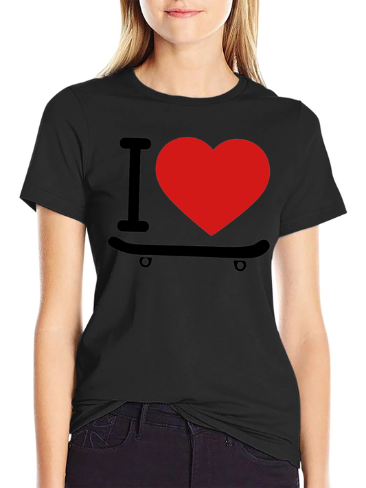 I Love Skateboarding Graphic T-Shirt