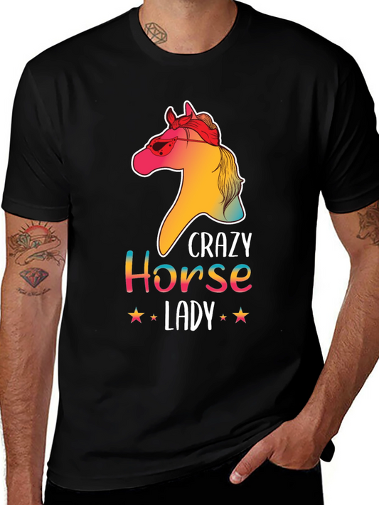 Crazy Horse Lady Graphic T-Shirt - Unisex Tee