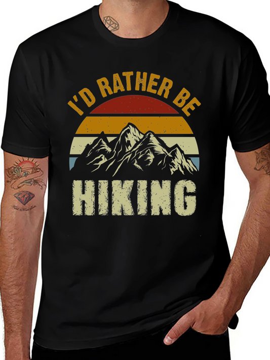 Id Rather Be Hiking Graphic T-Shirt