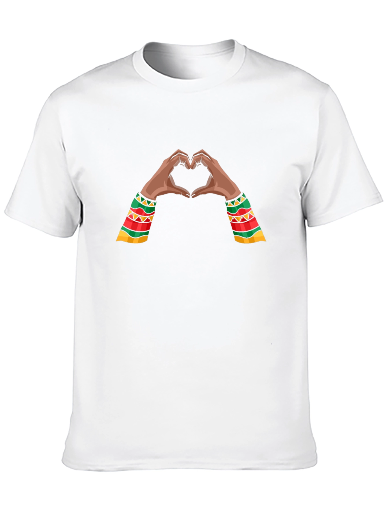 Heart Hands Graphic Tee - Black Pride