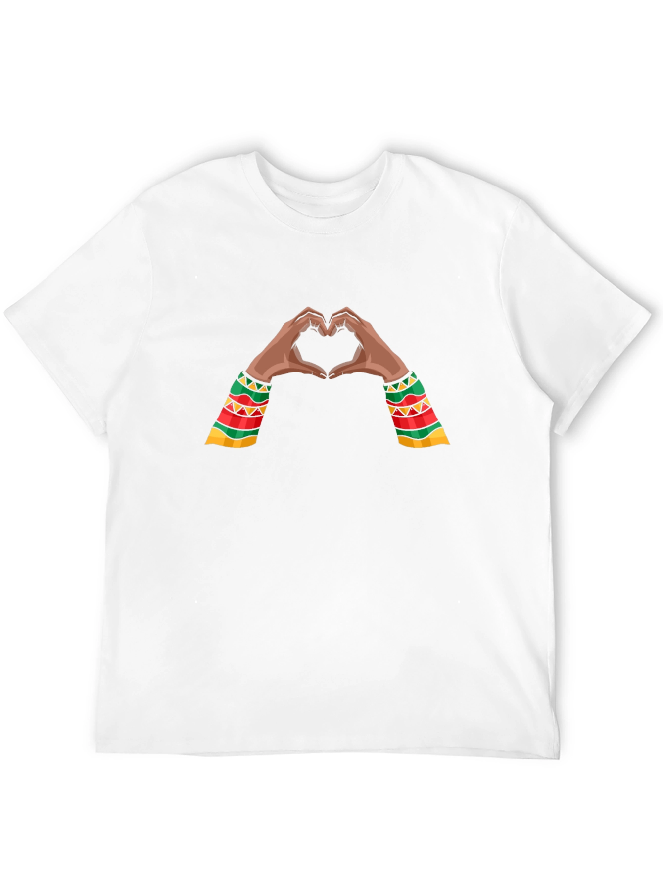 Heart Hands Graphic Tee - Black Pride
