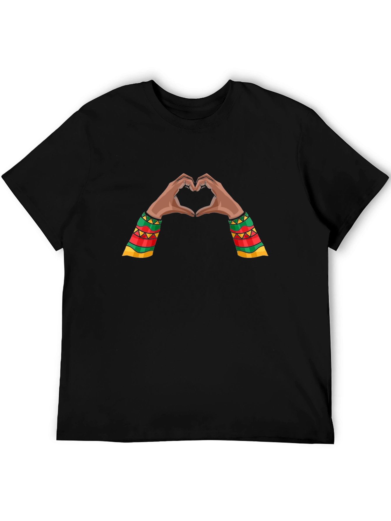 Heart Hands Graphic Tee - Black Pride