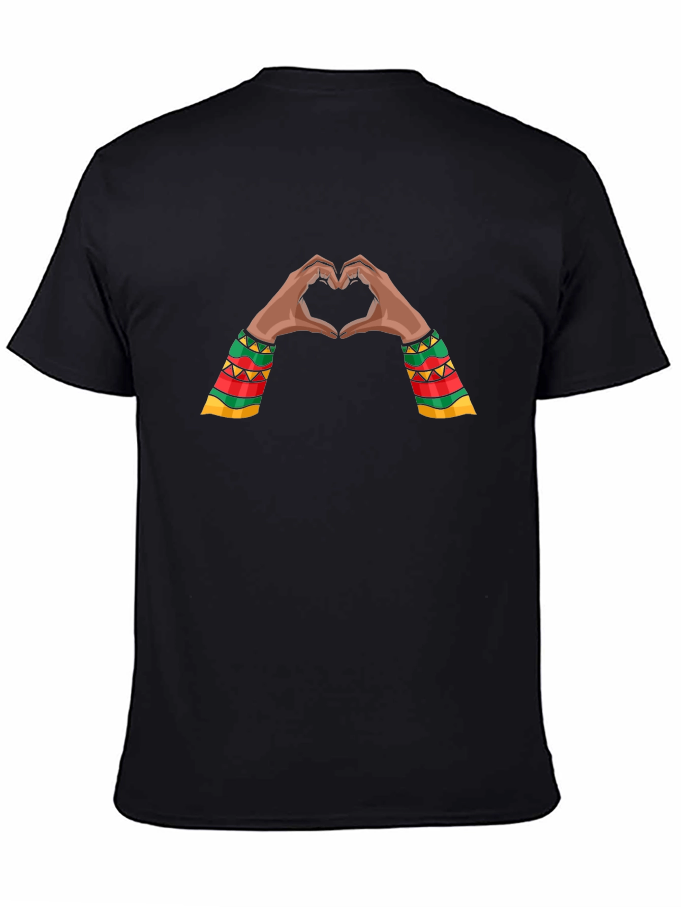 Heart Hands Graphic Tee - Black Pride