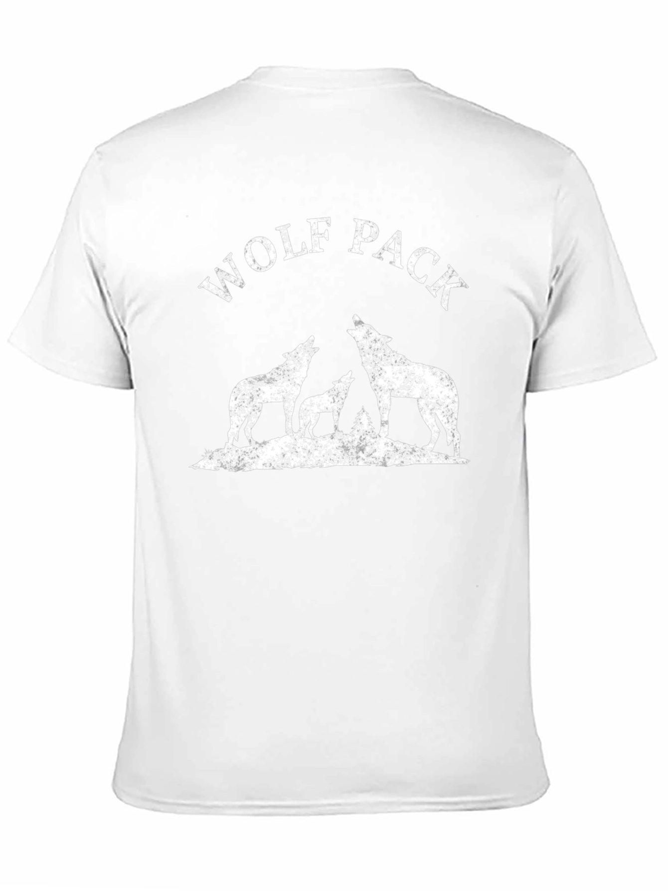 Wolf Pack Graphic T-Shirt - Black
