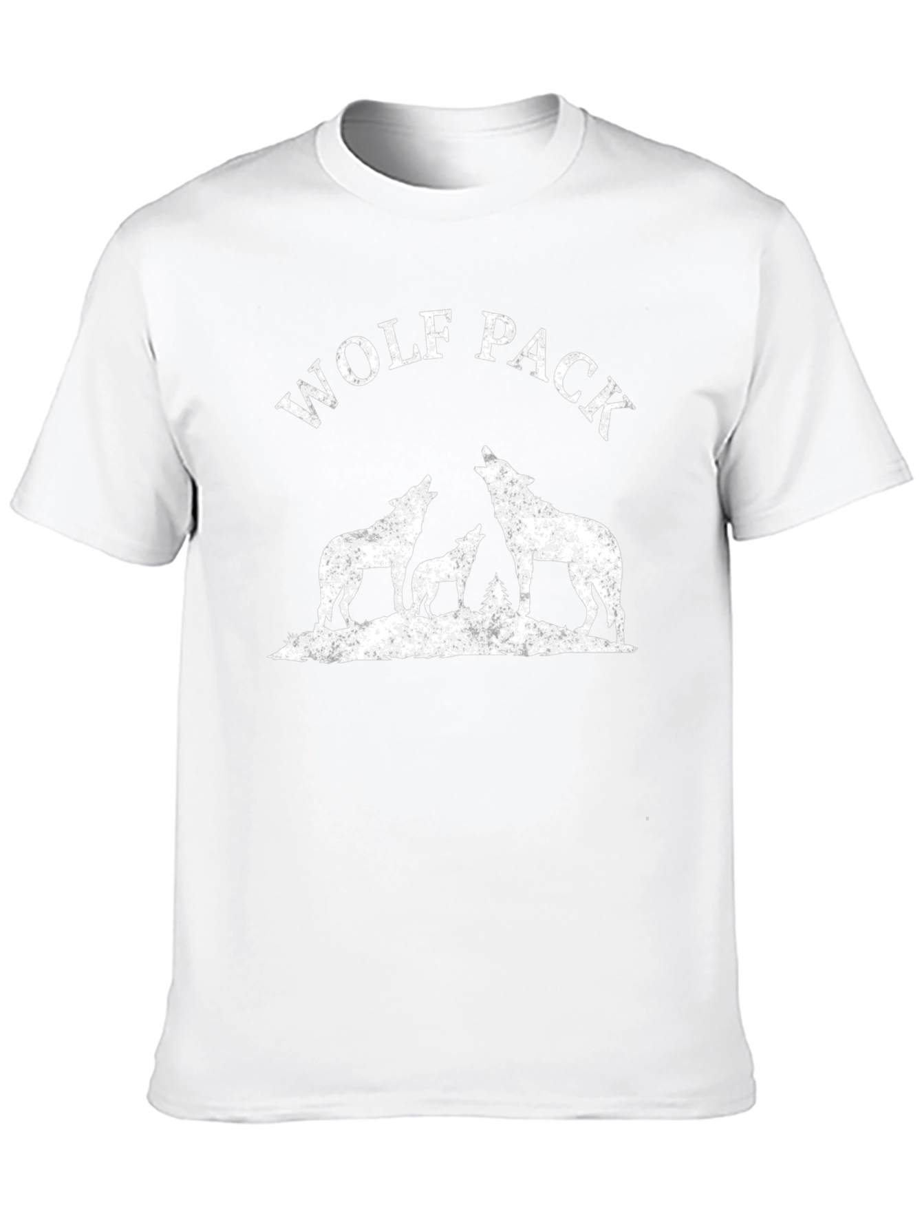 Wolf Pack Graphic T-Shirt - Black