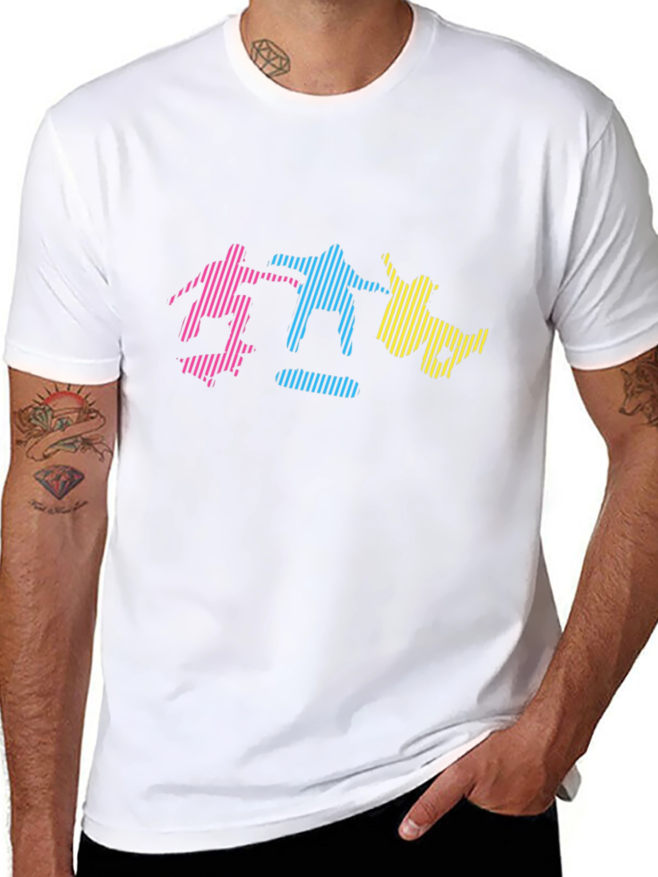 Graphic Print T-Shirt - Skydiving Design