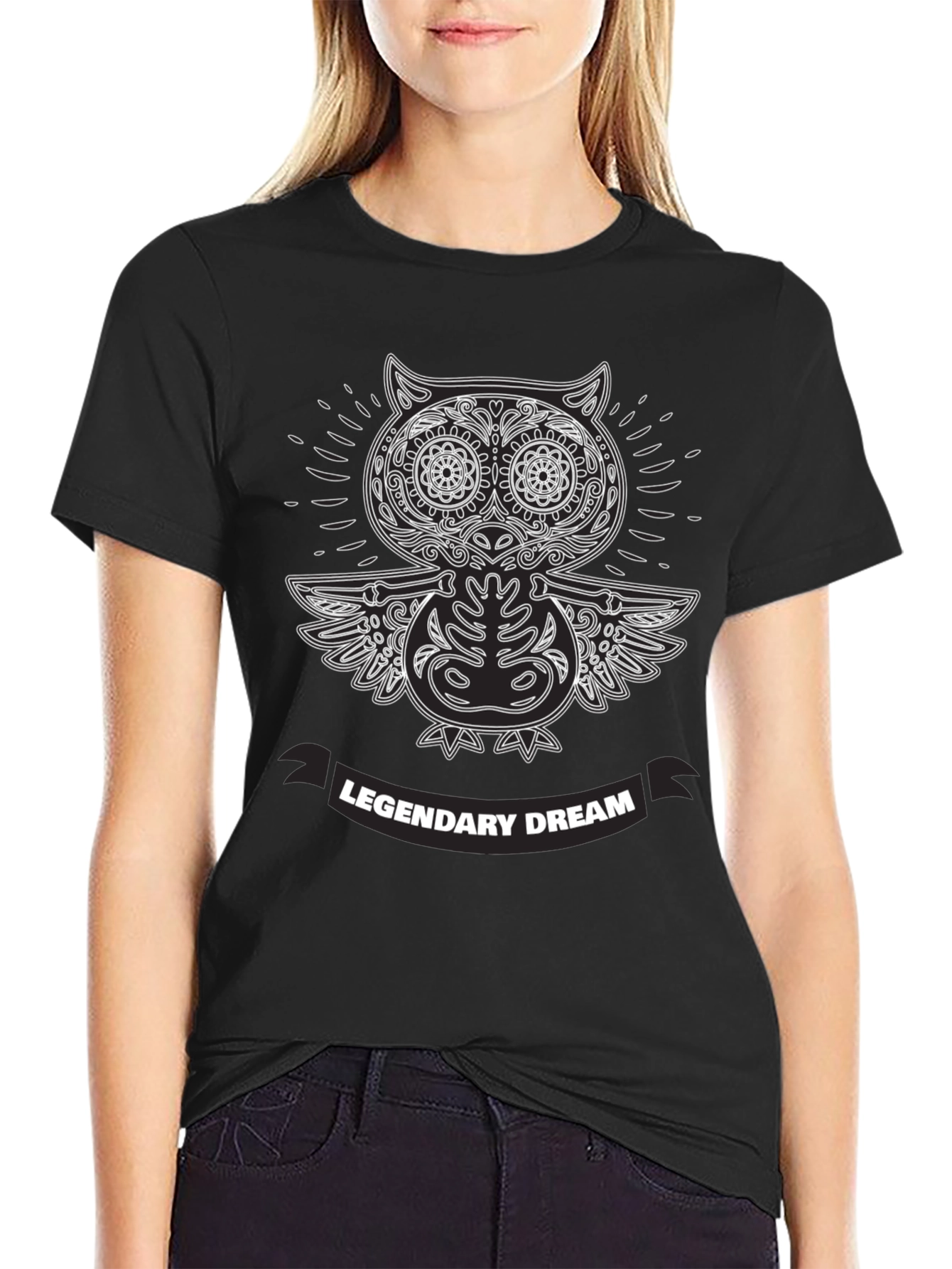 Legendary Dream Owl T-Shirt - Black