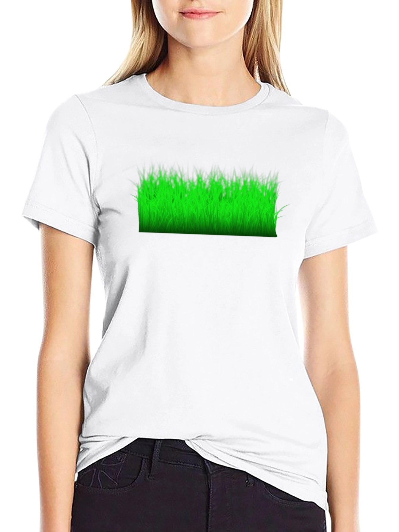 Grass Graphic T-Shirt - Black