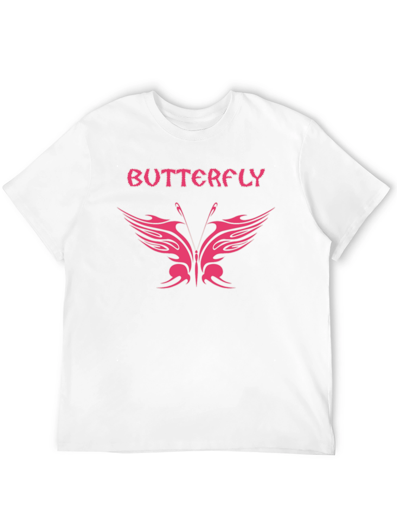 Butterfly Graphic Tee - Stylish Black T-Shirt