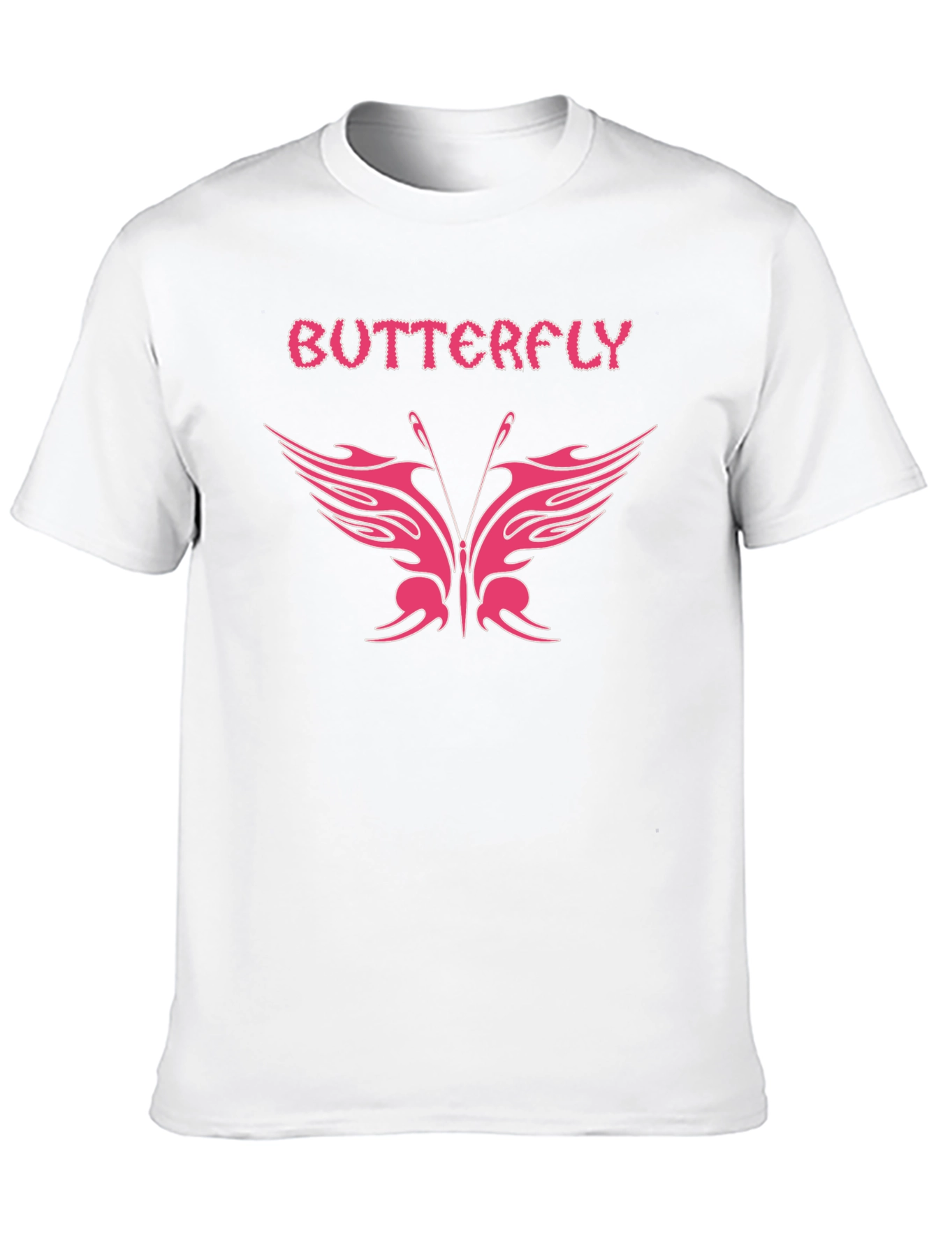 Butterfly Graphic Tee - Stylish Black T-Shirt