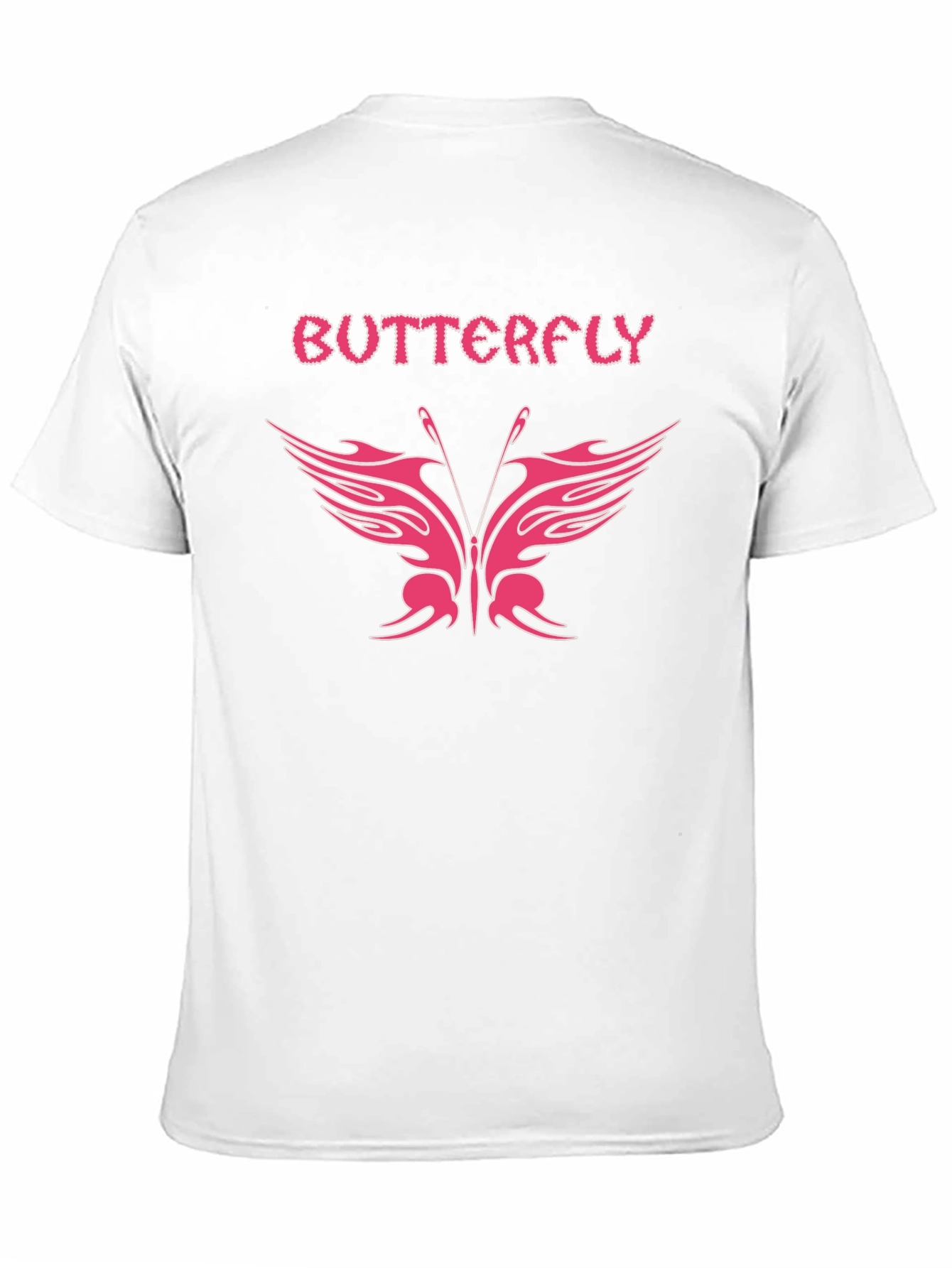 Butterfly Graphic Tee - Stylish Black T-Shirt