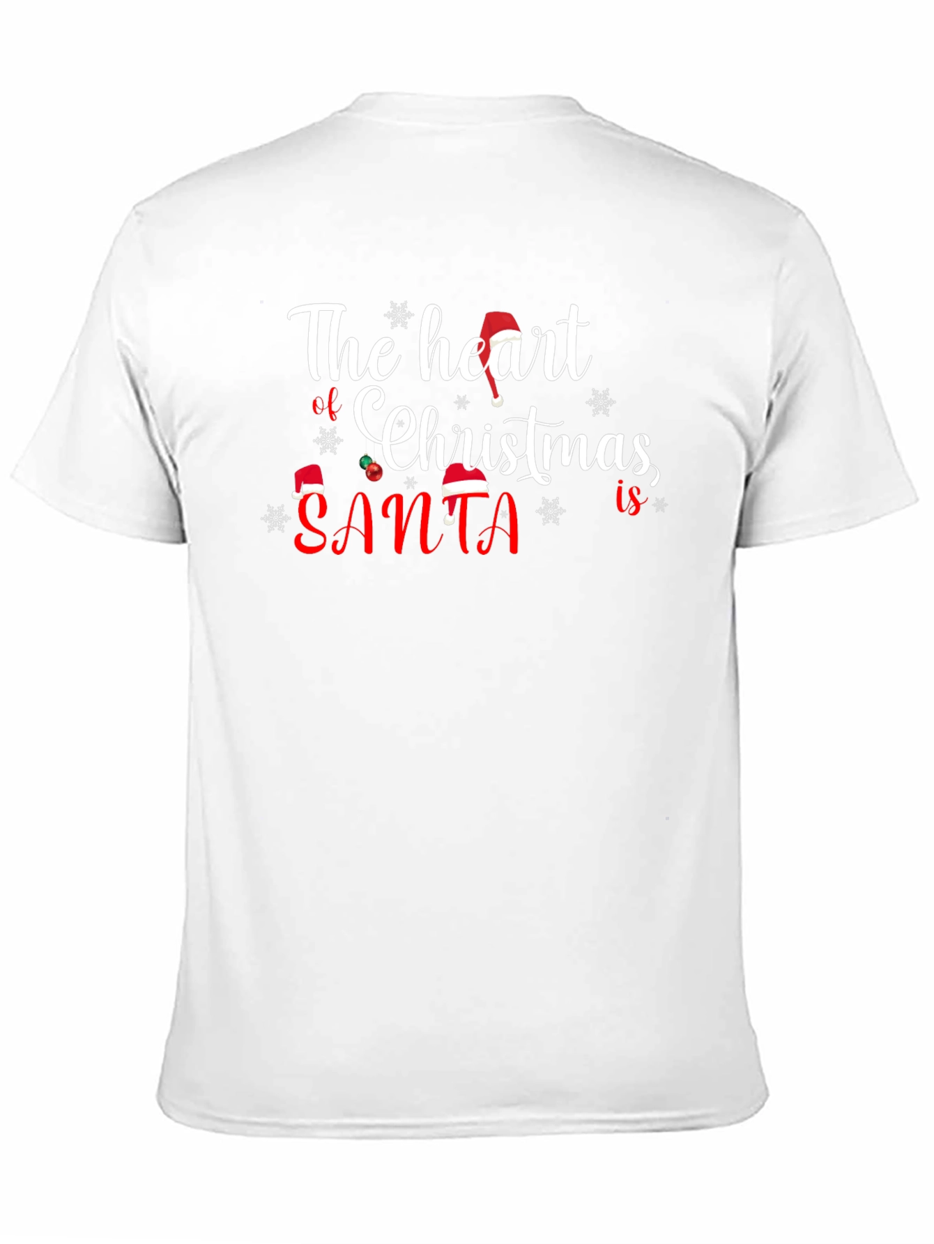 Heart of Christmas Santa Graphic T-Shirt
