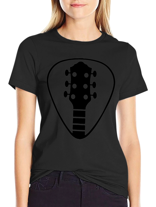 Guitar Pick Headstock Tee - Black