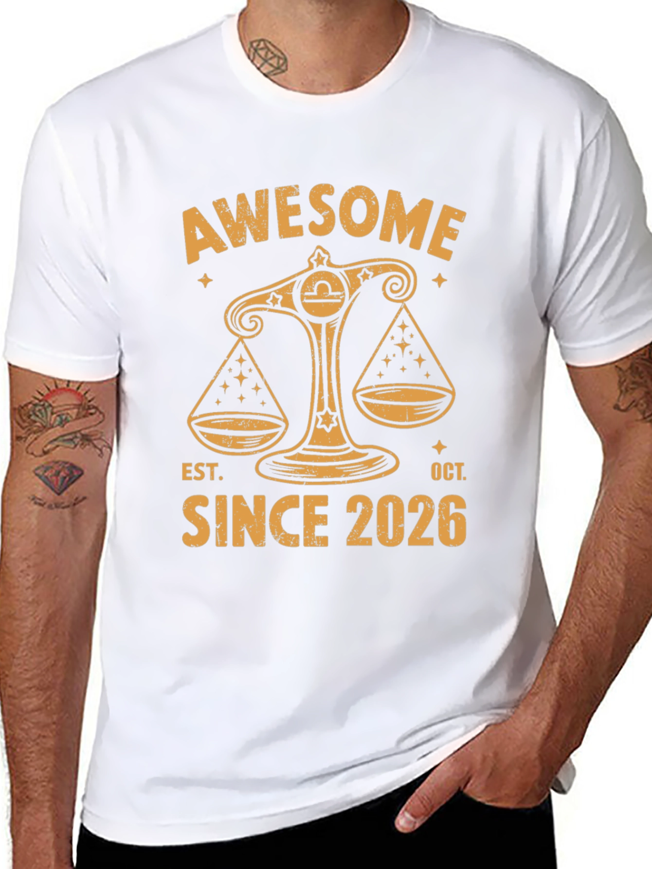 Awesome Since 2026 Libra Zodiac T-Shirt