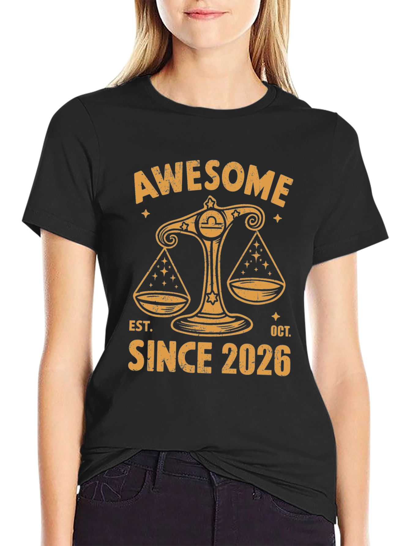 Awesome Since 2026 Libra Zodiac T-Shirt