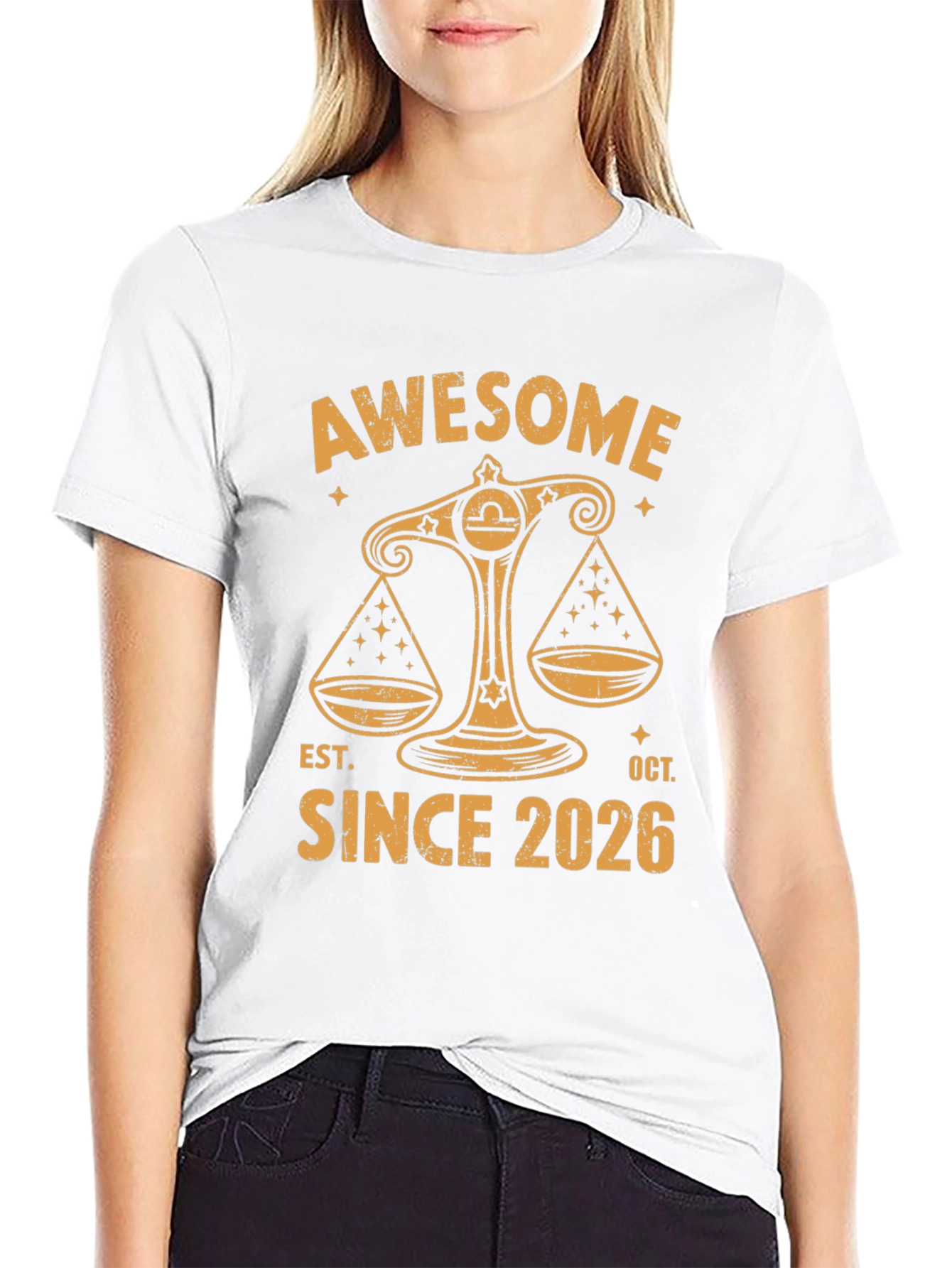Awesome Since 2026 Libra Zodiac T-Shirt