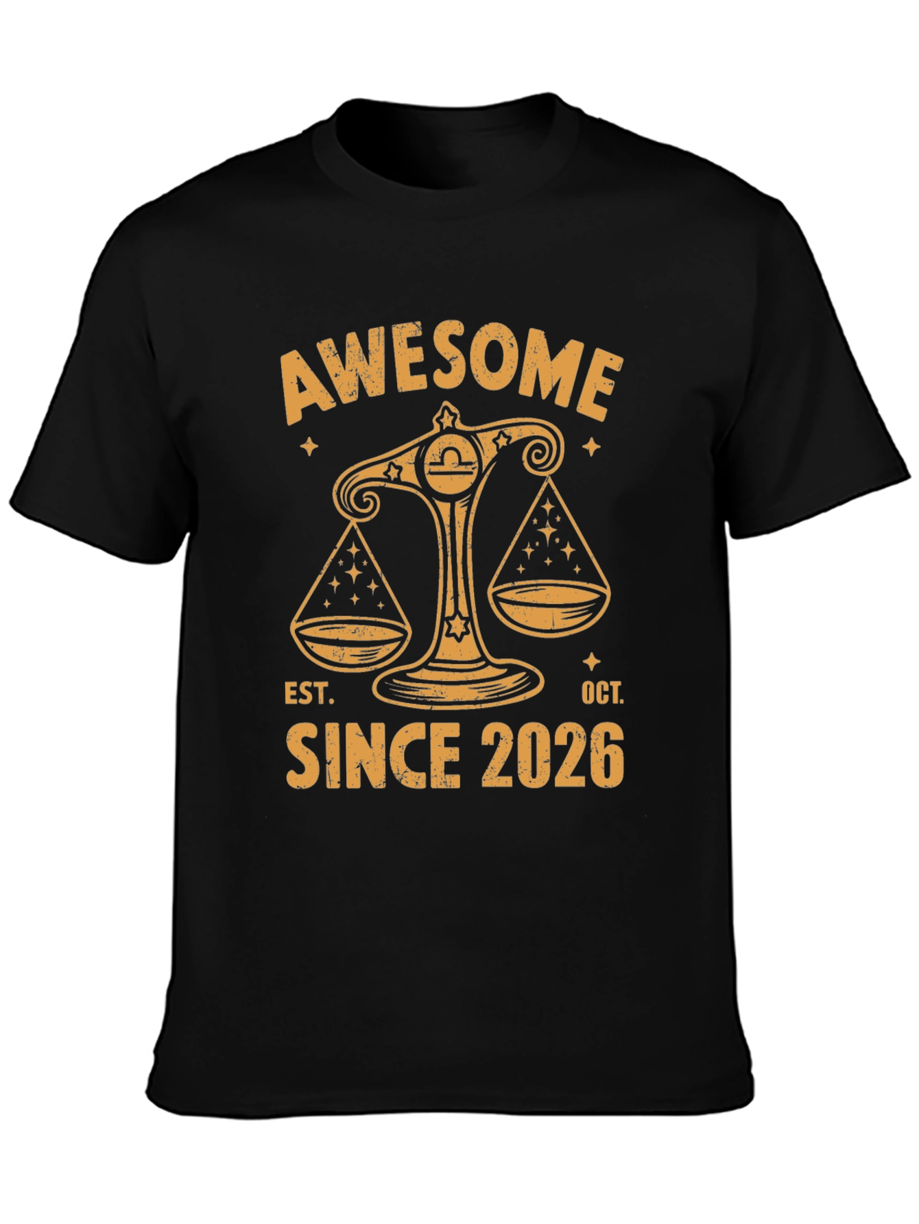 Awesome Since 2026 Libra Zodiac T-Shirt