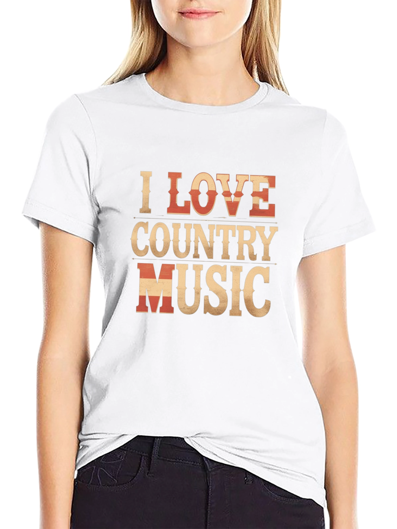 I Love Country Music Graphic T-Shirt