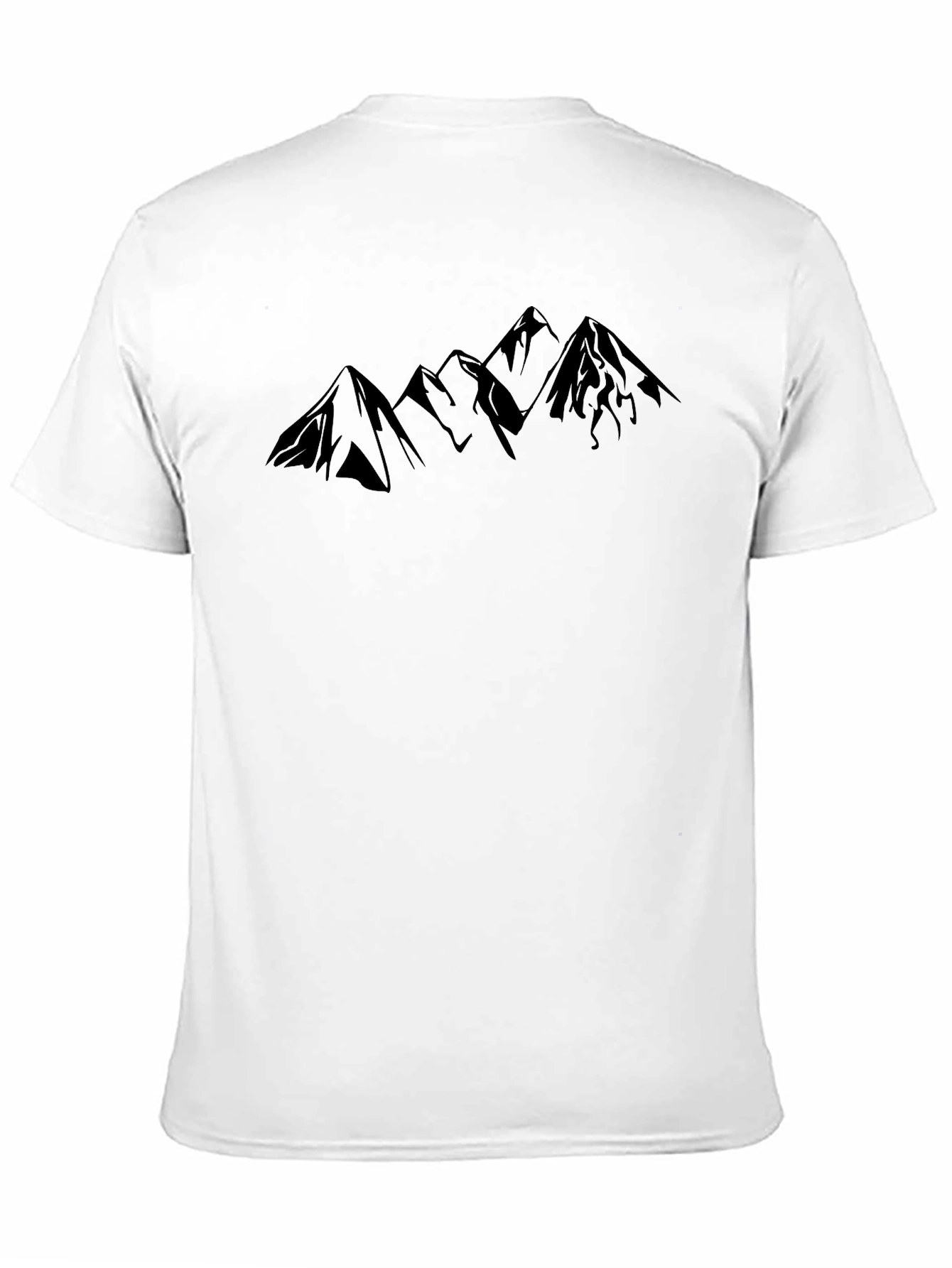Mountain Silhouette Graphic Black T-Shirt