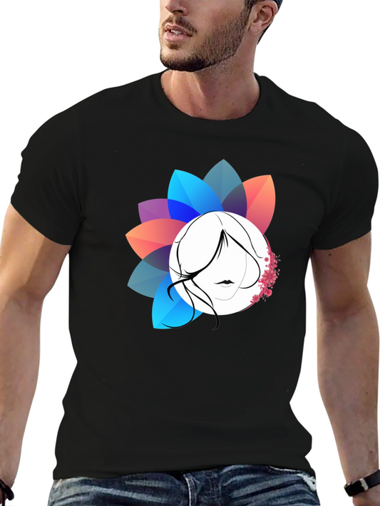 Floral Silhouette Graphic T-Shirt