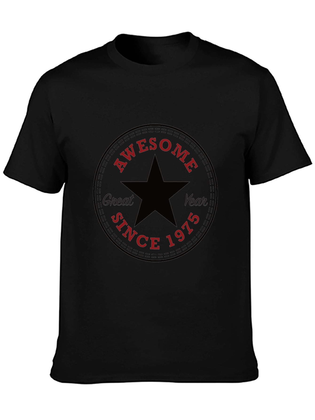 Awesome Since 1975 Black T-Shirt