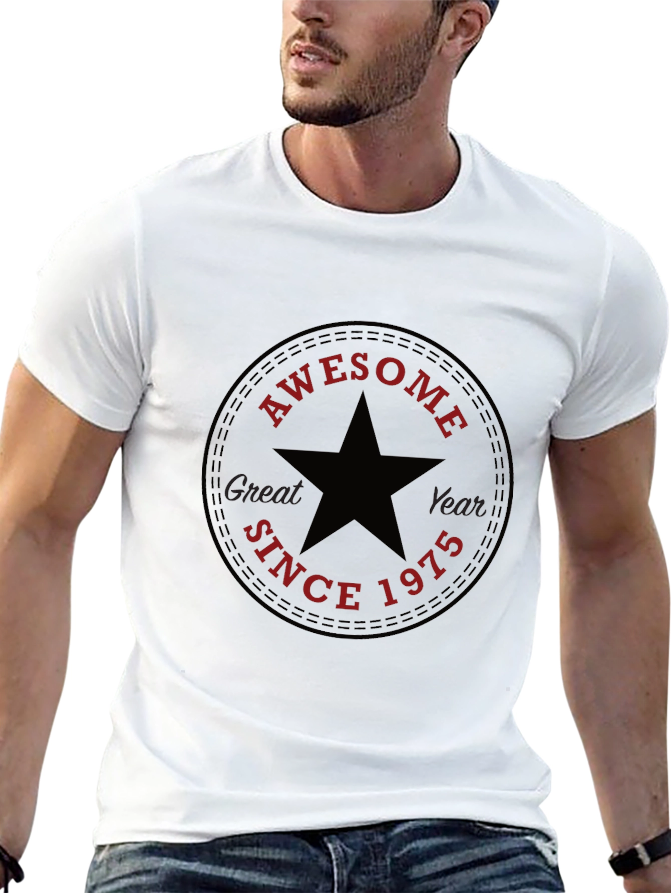 Awesome Since 1975 Black T-Shirt