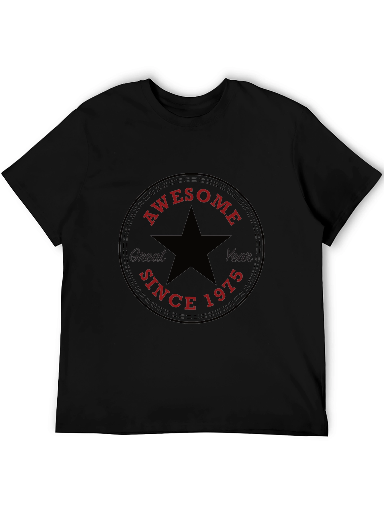 Awesome Since 1975 Black T-Shirt