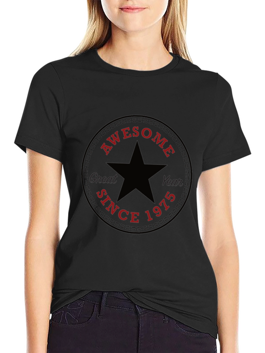Awesome Since 1975 Black T-Shirt
