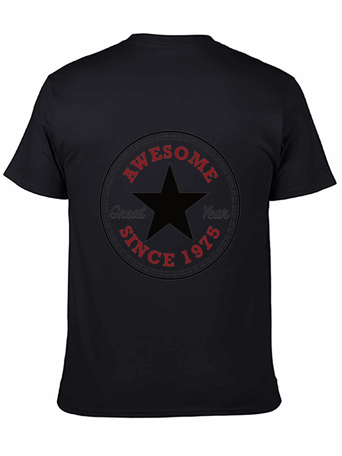 Awesome Since 1975 Black T-Shirt