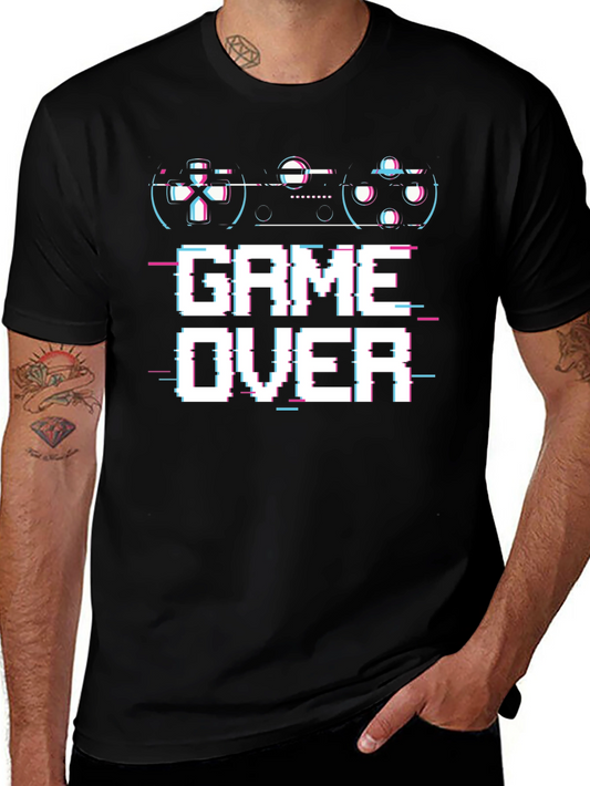 Game Over Glitch T-Shirt - Gamer Style