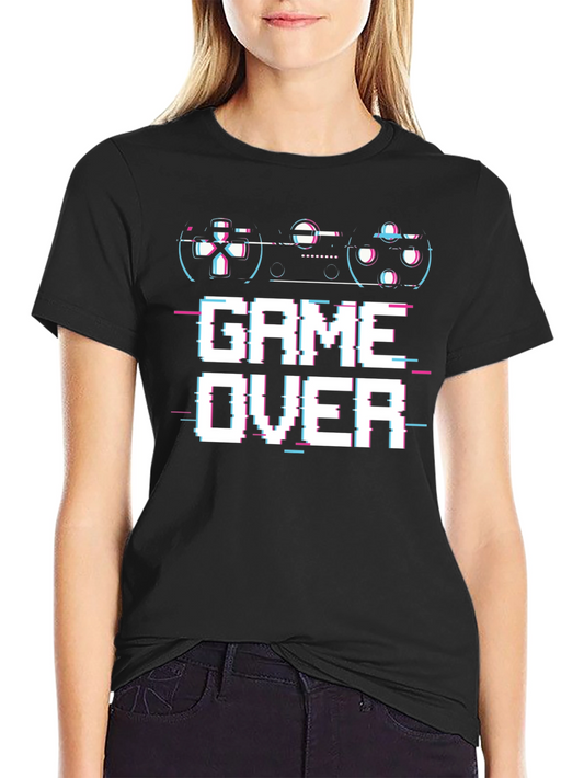 Game Over Glitch T-Shirt - Gamer Style
