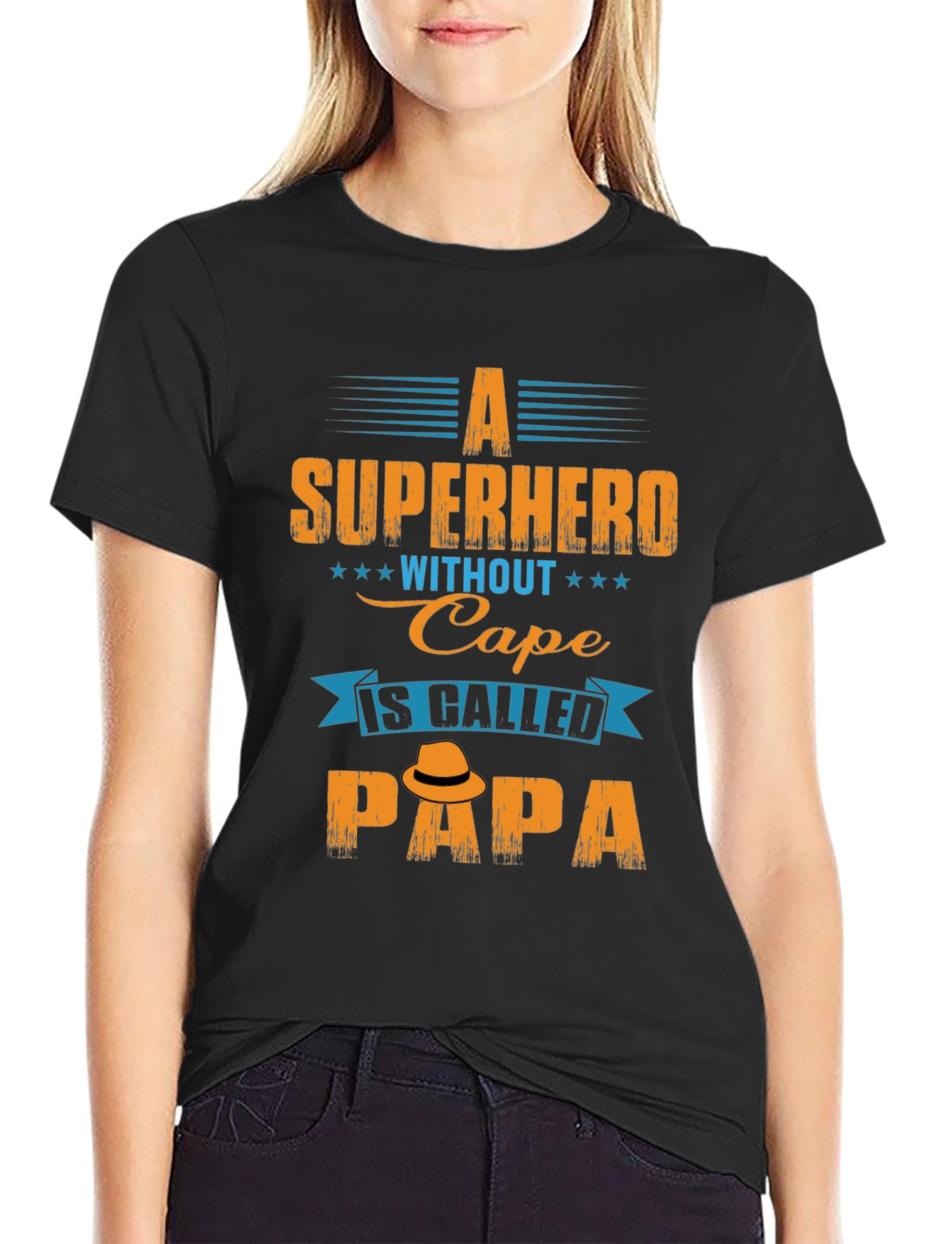 Superhero Papa T-Shirt - Fathers Day Gift