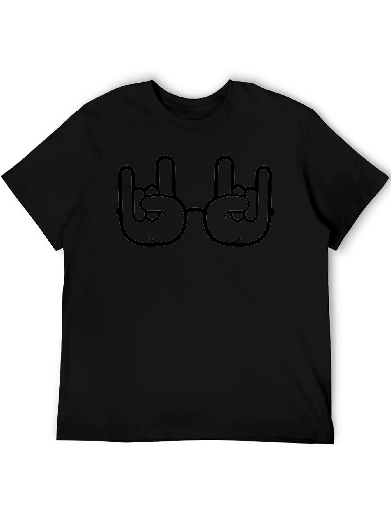 Rock On Hand Glasses T-Shirt