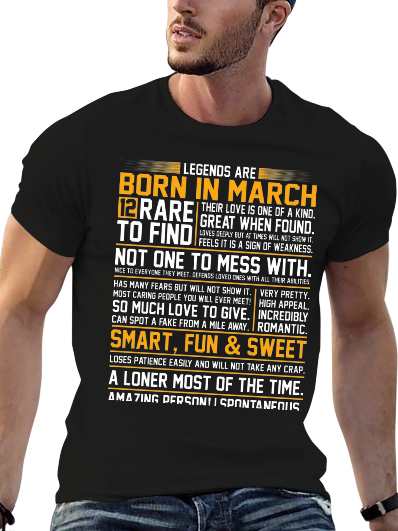 Legends Born in March T-Shirt