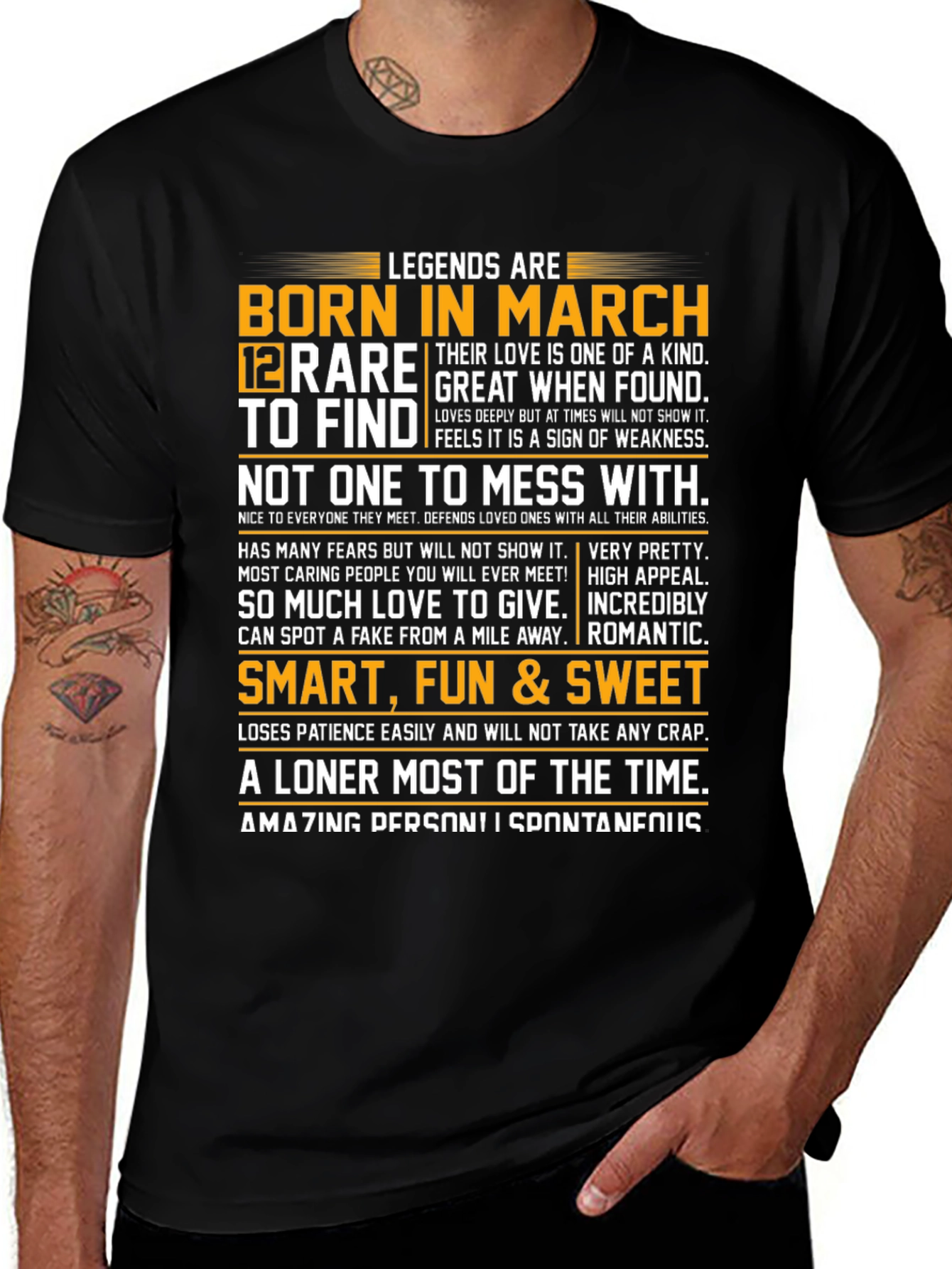 Legends Born in March T-Shirt