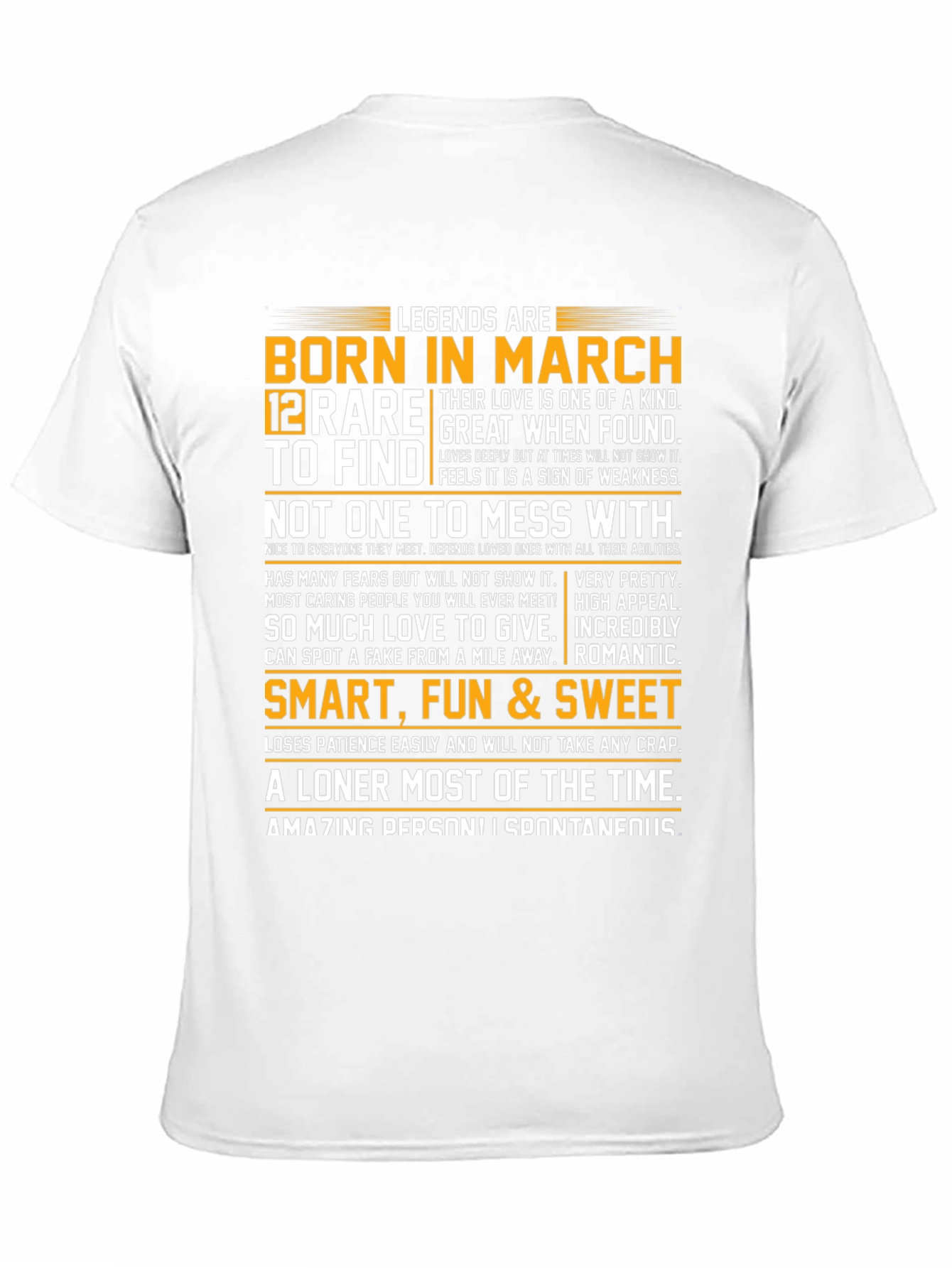 Legends Born in March T-Shirt