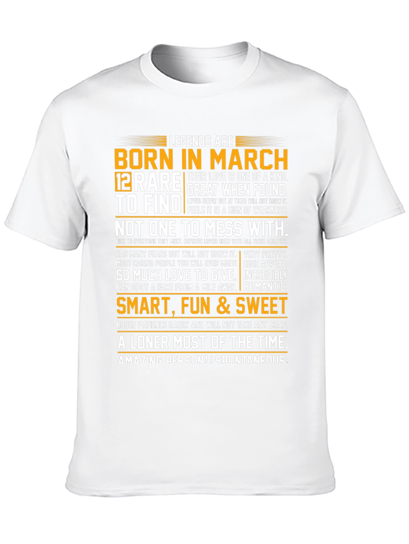 Legends Born in March T-Shirt