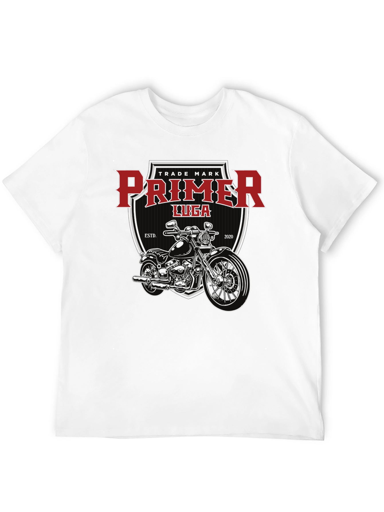 Primer Luga Motorcycle Graphic Black T-Shirt