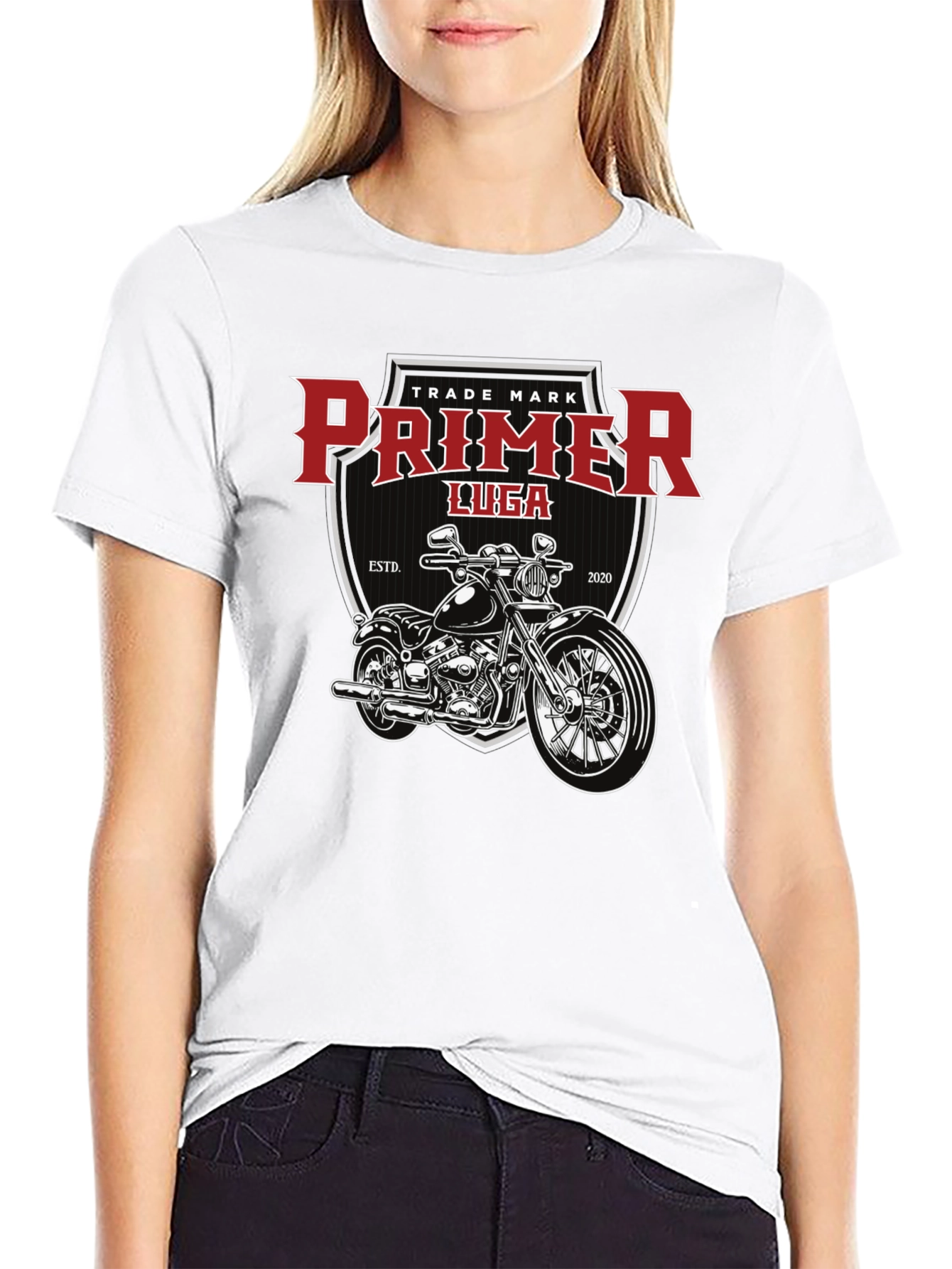 Primer Luga Motorcycle Graphic Black T-Shirt