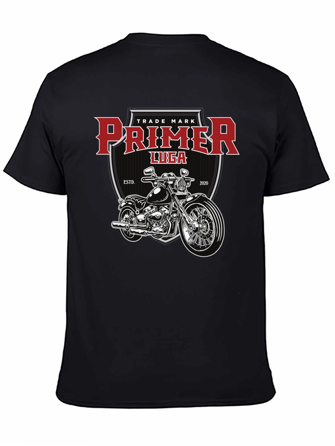 Primer Luga Motorcycle Graphic Black T-Shirt