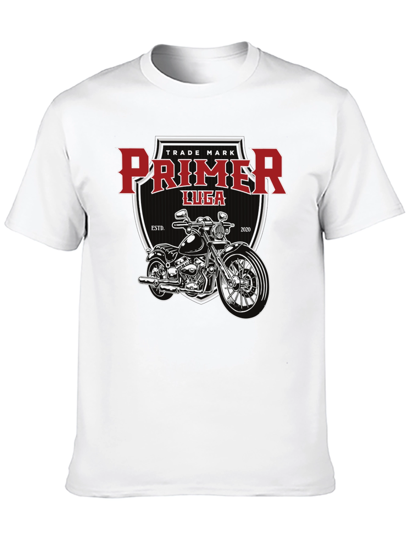 Primer Luga Motorcycle Graphic Black T-Shirt