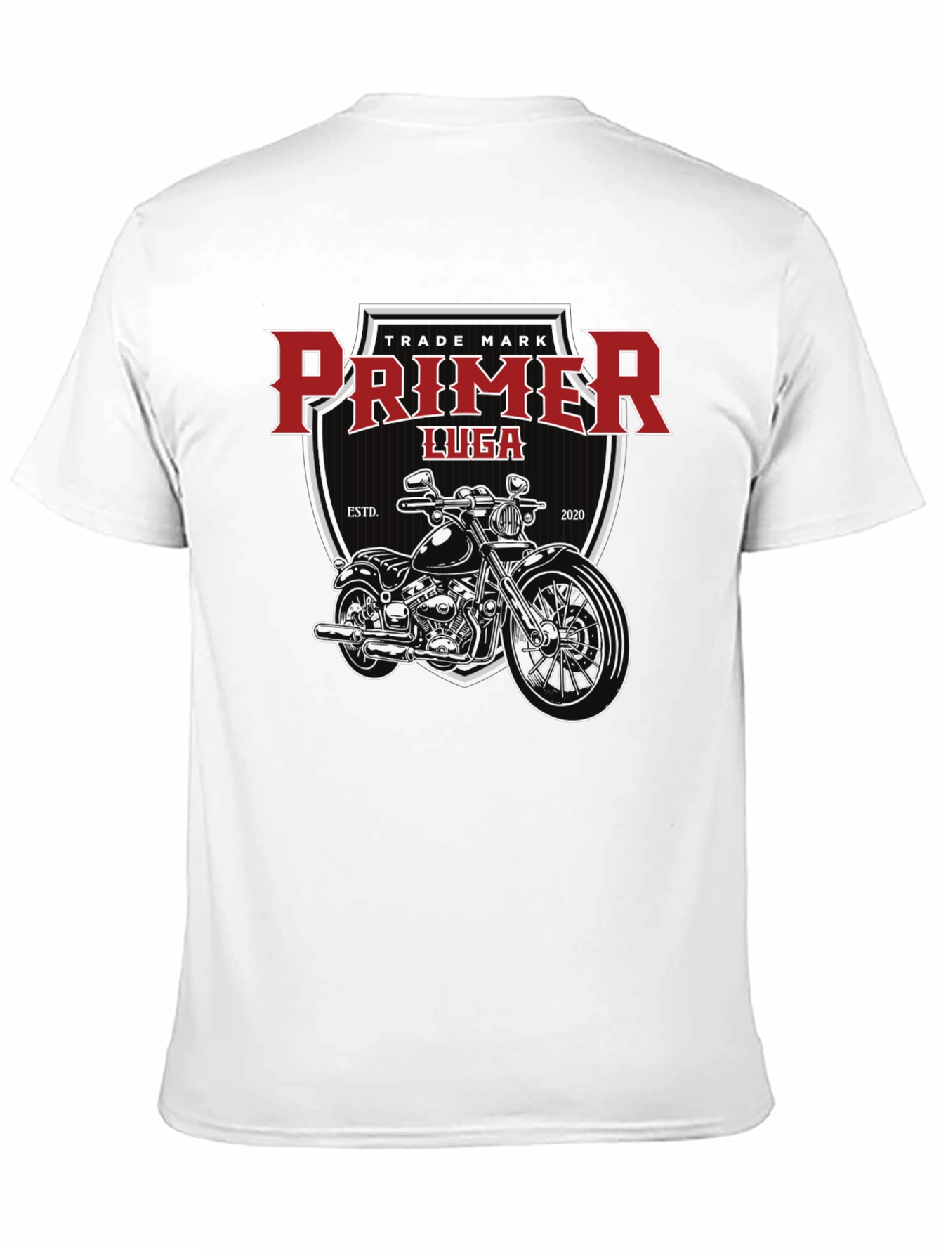 Primer Luga Motorcycle Graphic Black T-Shirt