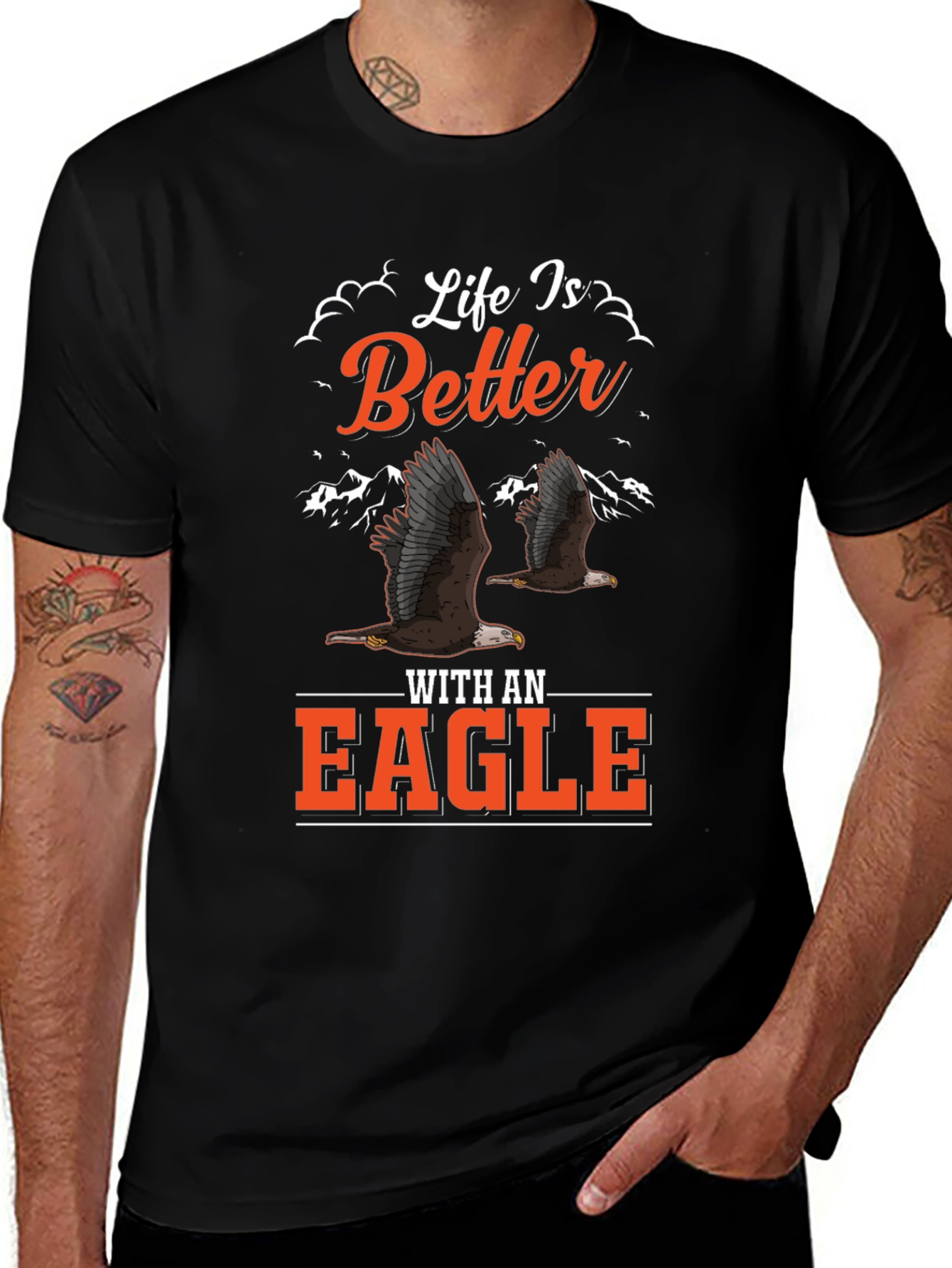 Life is Better with an Eagle Graphic T-Shirt