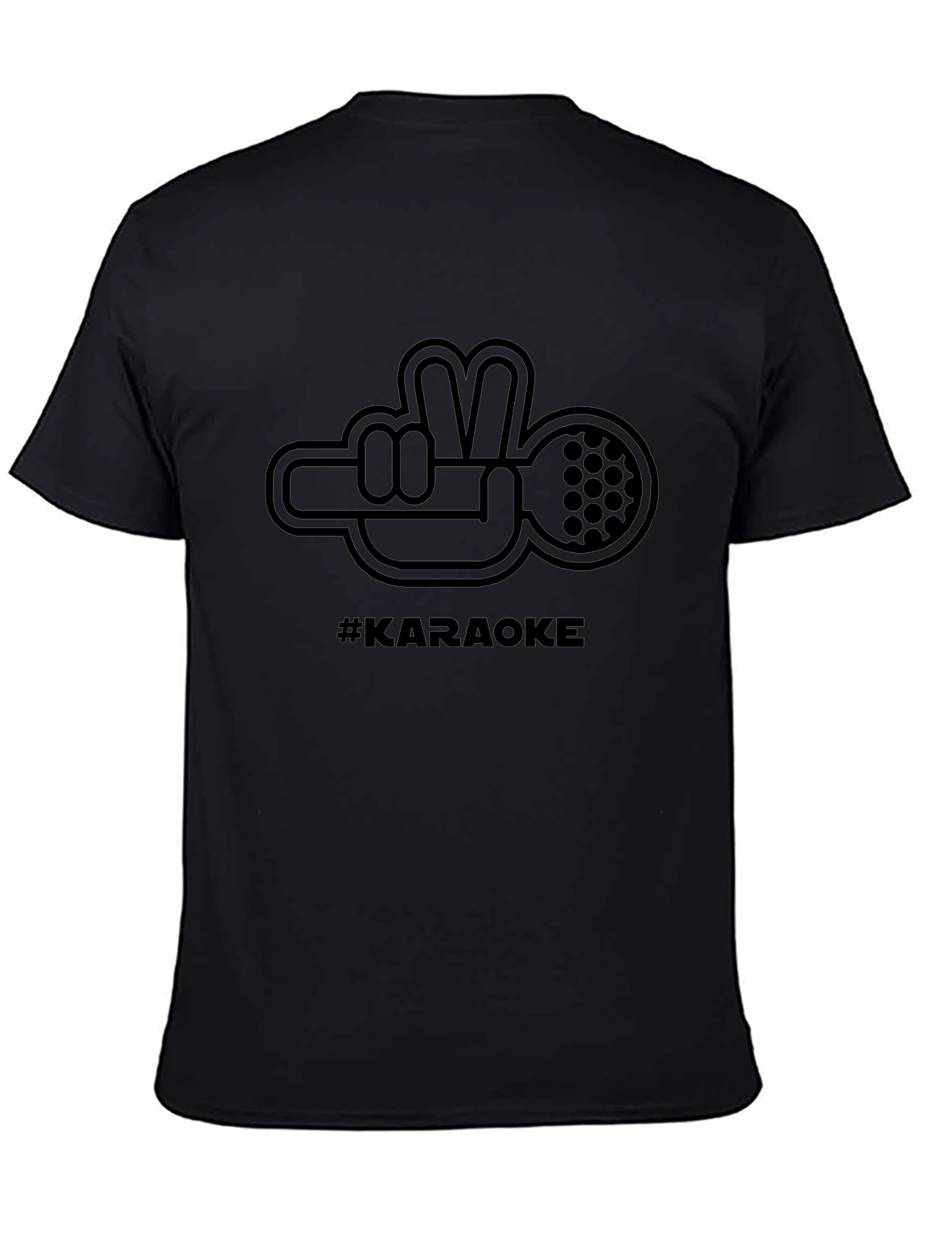 Karaoke Hand Peace Sign T-Shirt