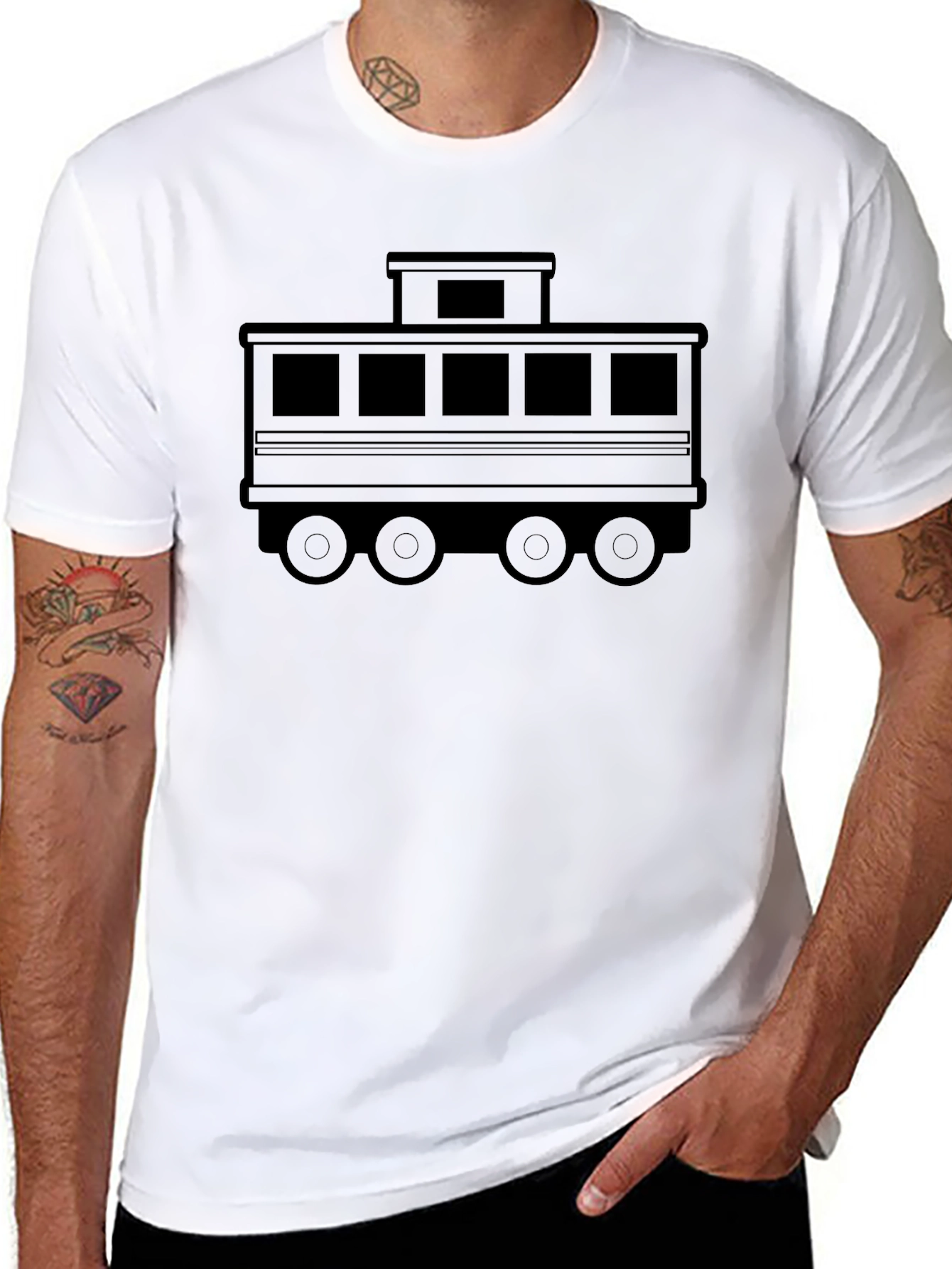 Caboose Train Graphic Tee