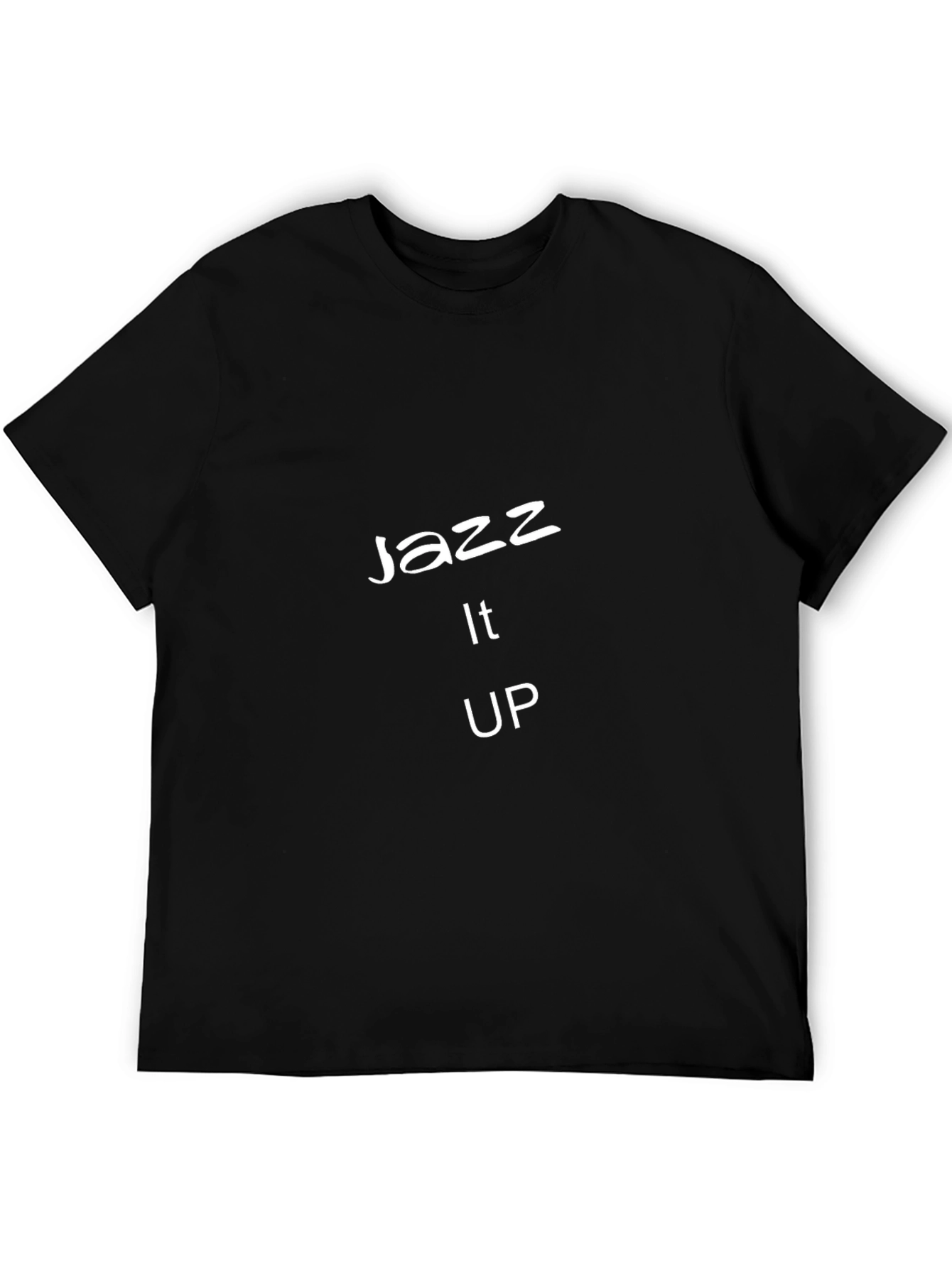 Jazz It Up Graphic Tee - Black Cotton T-Shirt
