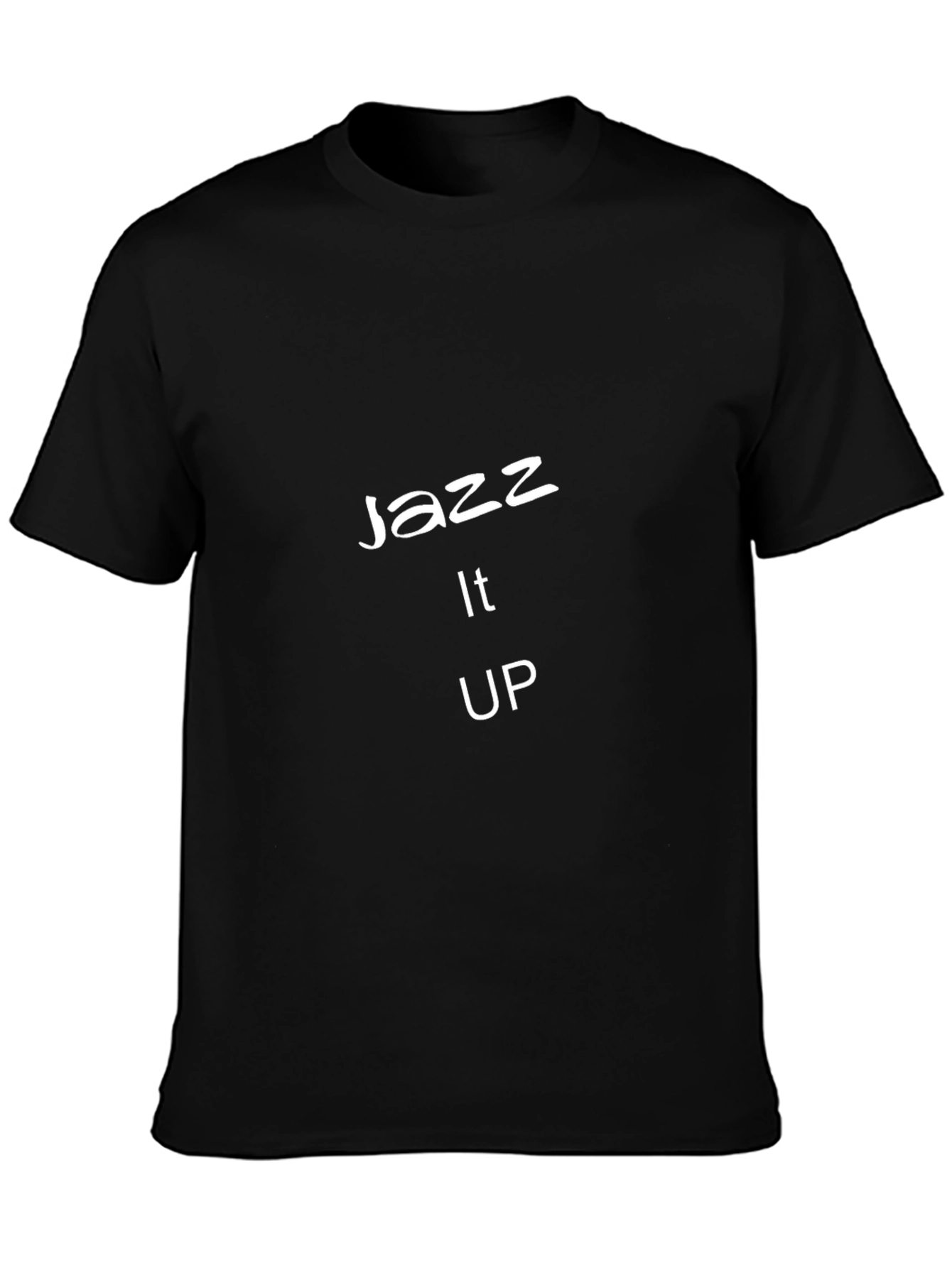 Jazz It Up Graphic Tee - Black Cotton T-Shirt