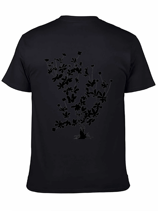 Botanical Silhouette Black T-Shirt