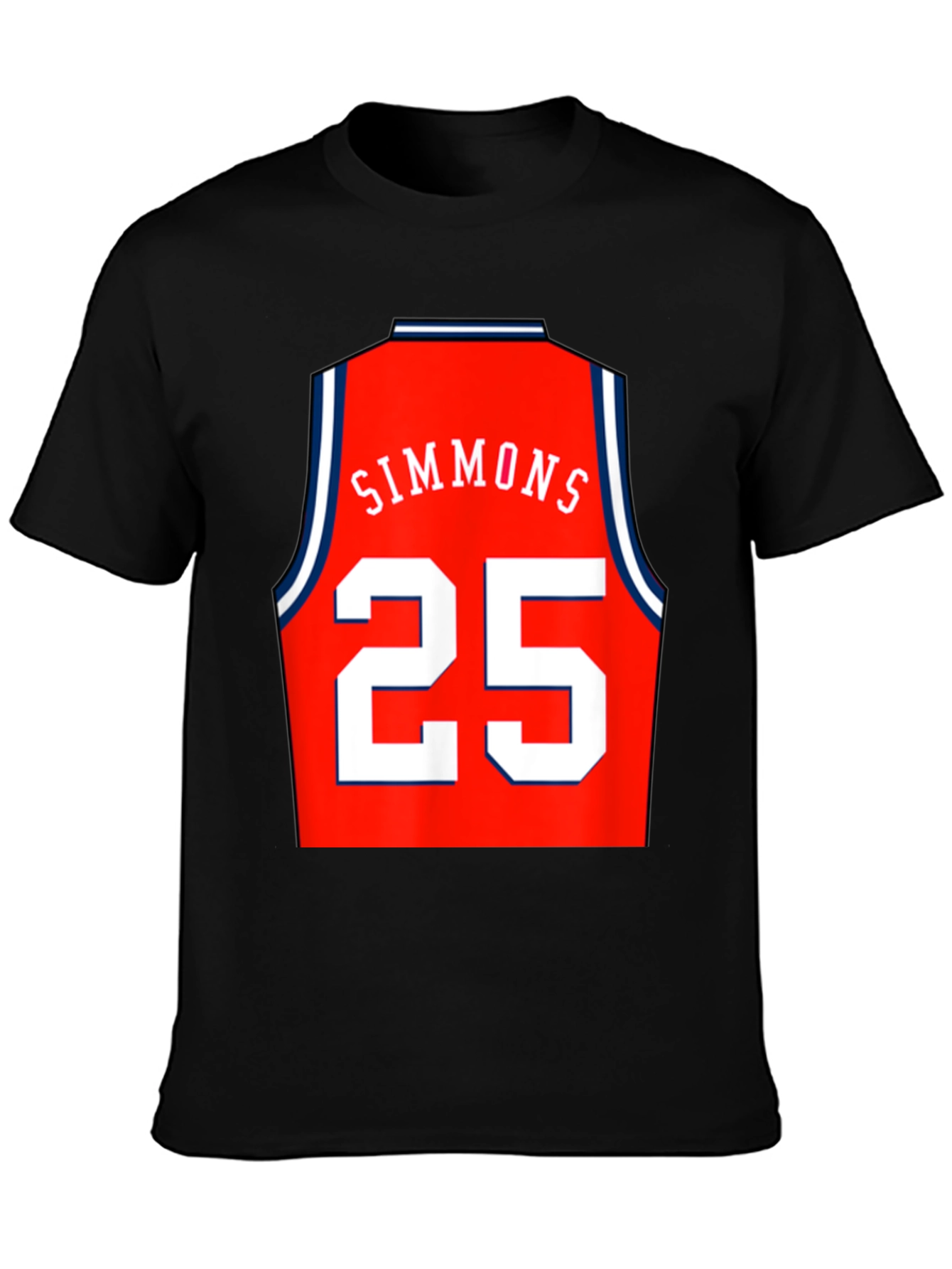 Simmons 25 Basketball Jersey Style Graphic Tee